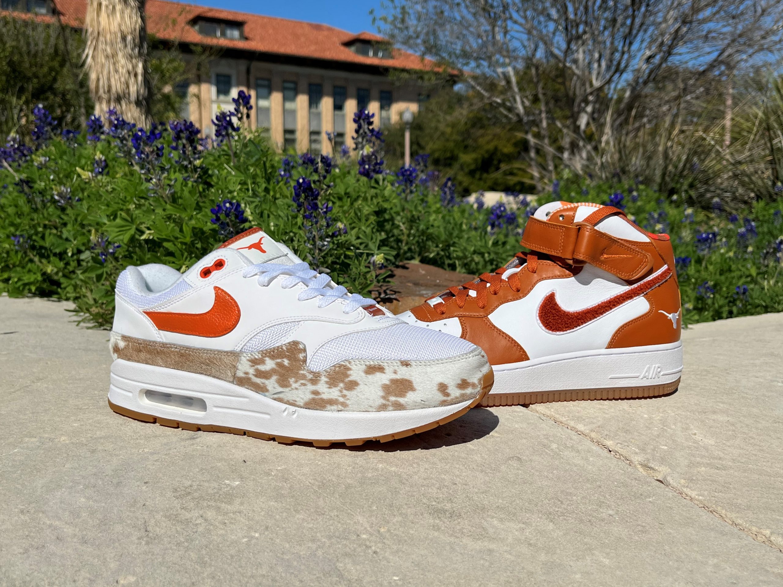 University of Texas Collaborates with Corona to Create 12 Pairs of Custom  Nike Air Max 1s - Texas Sneakers